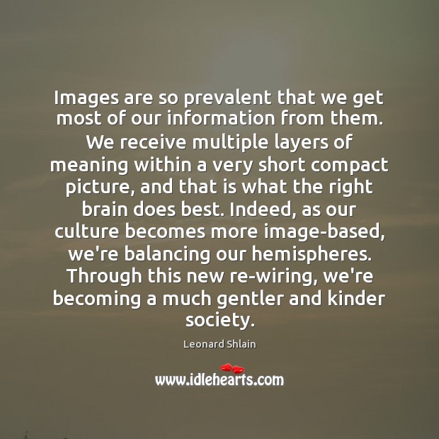 Images are so prevalent that we get most of our information from Image