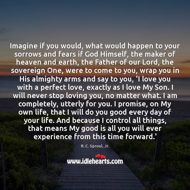 Imagine if you would, what would happen to your sorrows and fears R. C. Sproul, Jr. Picture Quote
