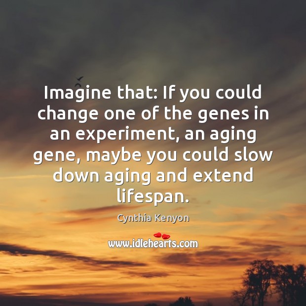 Imagine that: If you could change one of the genes in an Image