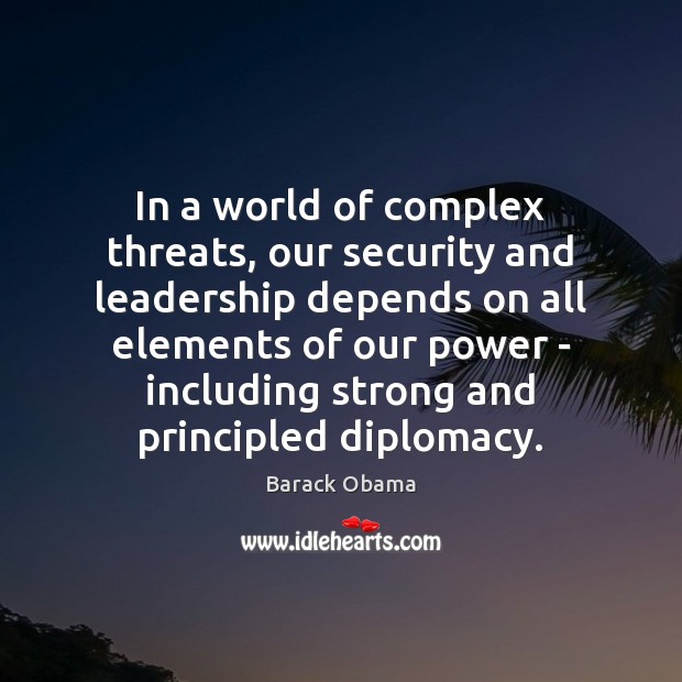 In a world of complex threats, our security and leadership depends on Image