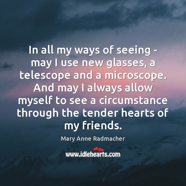 In all my ways of seeing – may I use new glasses, Image