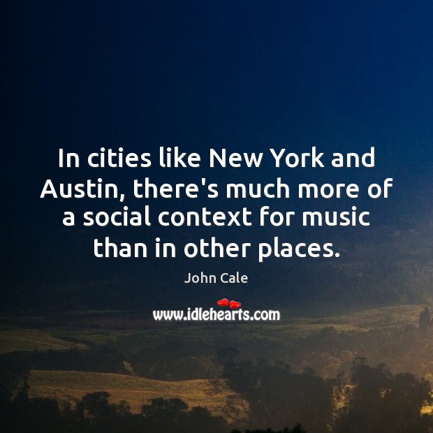 In cities like New York and Austin, there’s much more of a Image