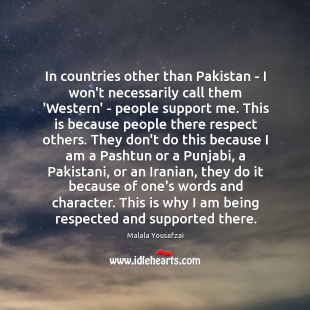 In countries other than Pakistan – I won’t necessarily call them ‘Western’ Image