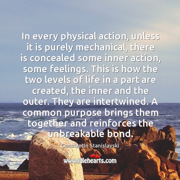 In every physical action, unless it is purely mechanical, there is concealed Image