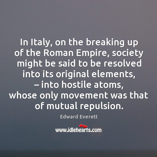 In italy, on the breaking up of the roman empire Image