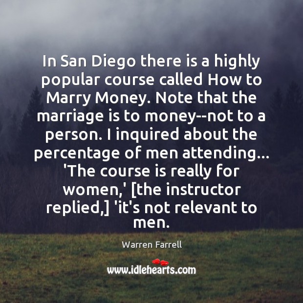 In San Diego there is a highly popular course called How to Marriage Quotes Image