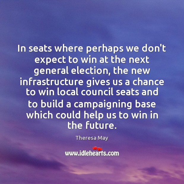 In seats where perhaps we don’t expect to win at the next Expect Quotes Image