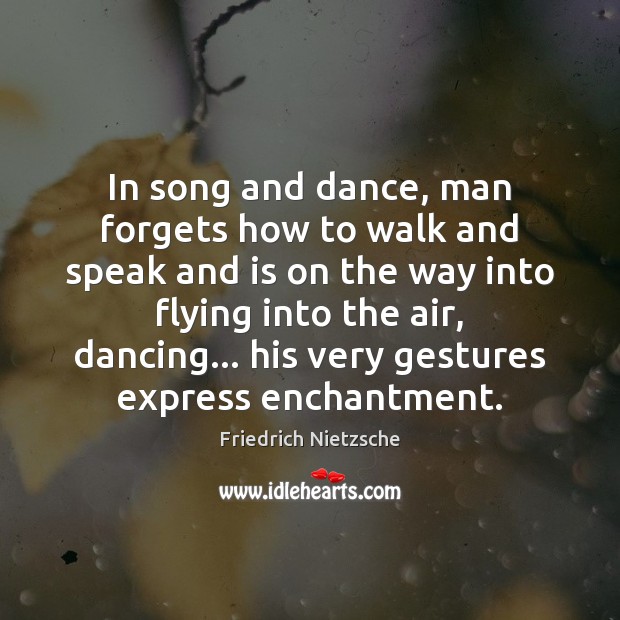 In song and dance, man forgets how to walk and speak and Image