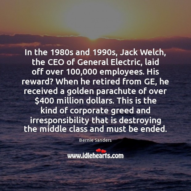 In the 1980s and 1990s, Jack Welch, the CEO of General Electric, Image