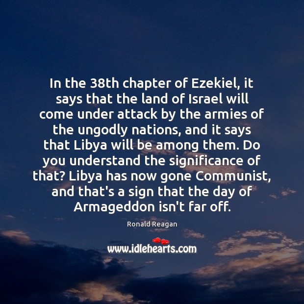 In the 38th chapter of Ezekiel, it says that the land of Image