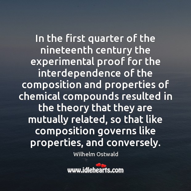 In the first quarter of the nineteenth century the experimental proof for 