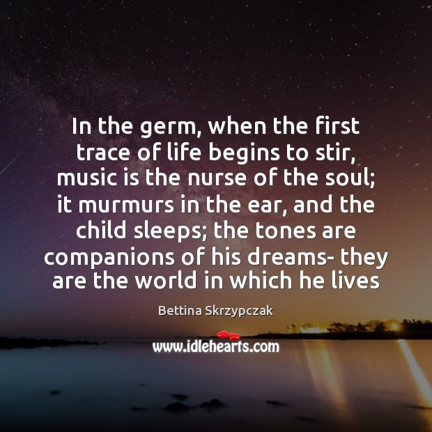 In the germ, when the first trace of life begins to stir, Image