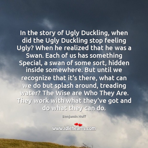In the story of Ugly Duckling, when did the Ugly Duckling stop Image
