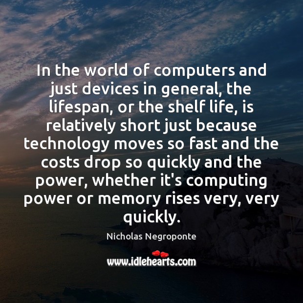 In the world of computers and just devices in general, the lifespan, Image