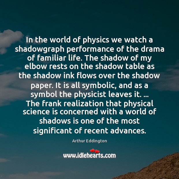 In the world of physics we watch a shadowgraph performance of the 