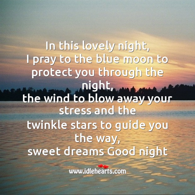 In this lovely night Good Night Quotes Image