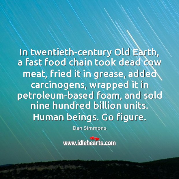 In twentieth-century Old Earth, a fast food chain took dead cow meat, Image