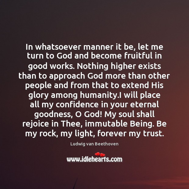 In whatsoever manner it be, let me turn to God and become Image