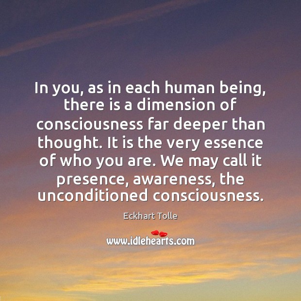 In you, as in each human being, there is a dimension of Image