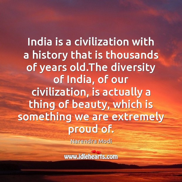 India is a civilization with a history that is thousands of years Image
