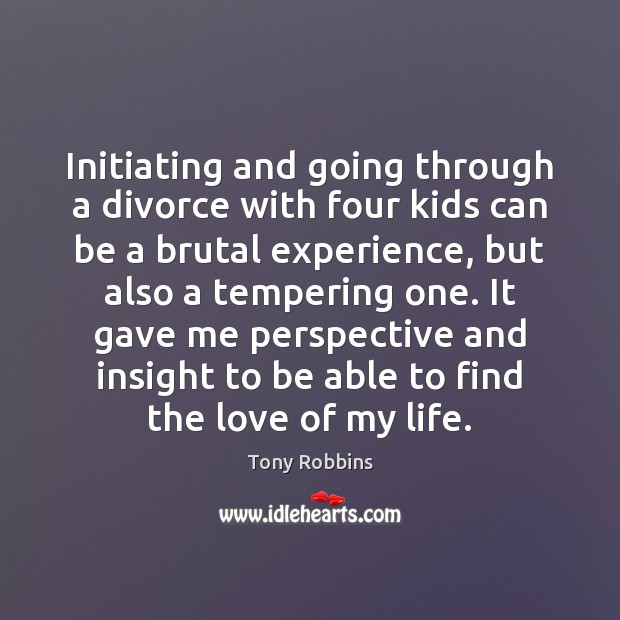 Initiating and going through a divorce with four kids can be a Image
