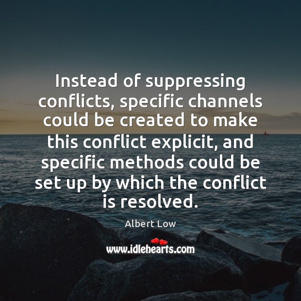 Instead of suppressing conflicts, specific channels could be created to make this Image