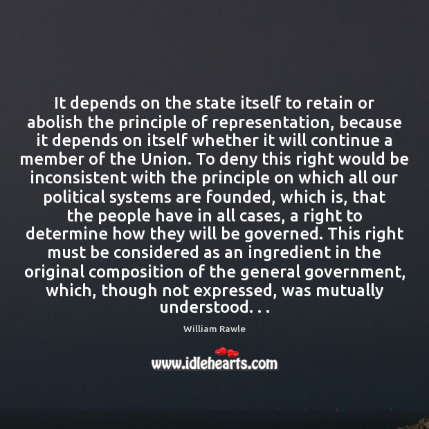 It depends on the state itself to retain or abolish the principle Image