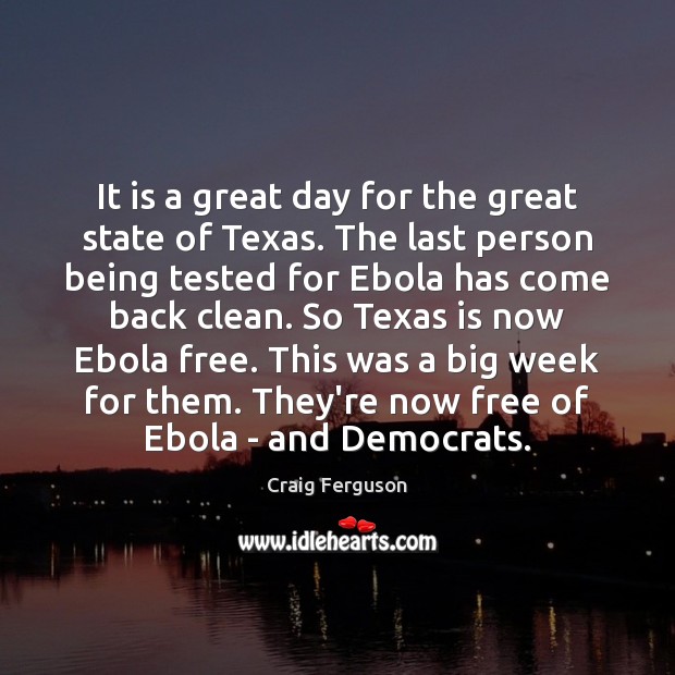 It is a great day for the great state of Texas. The Image