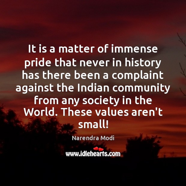 It is a matter of immense pride that never in history has Image