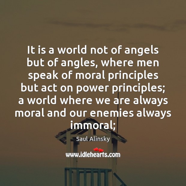 It is a world not of angels but of angles, where men Image