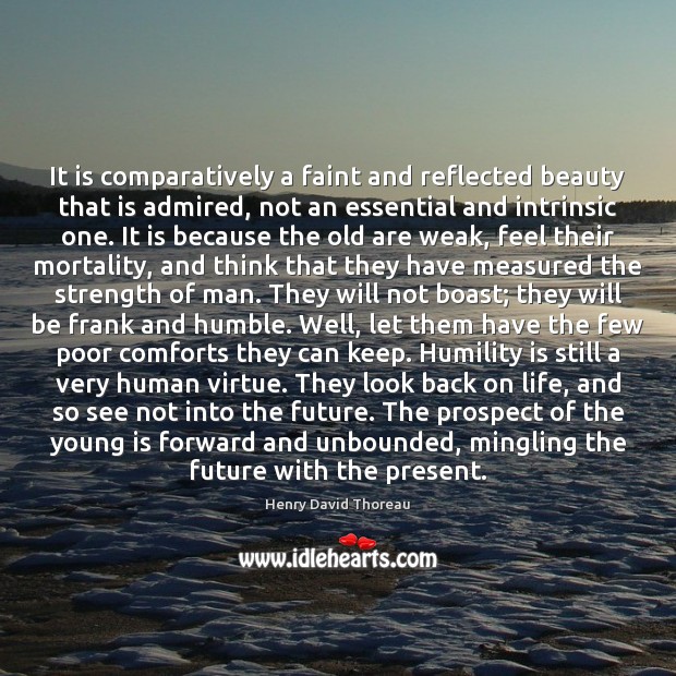 It is comparatively a faint and reflected beauty that is admired, not Image