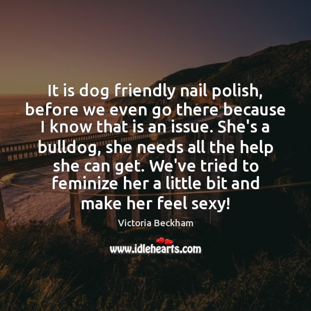 It is dog friendly nail polish, before we even go there because Image