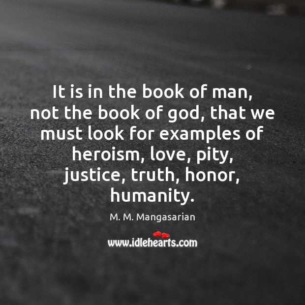 It is in the book of man, not the book of God, M. M. Mangasarian Picture Quote