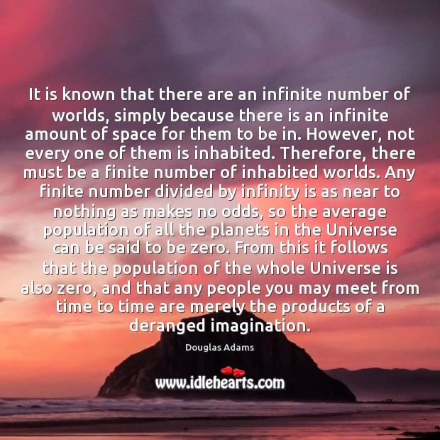 It is known that there are an infinite number of worlds, simply Image
