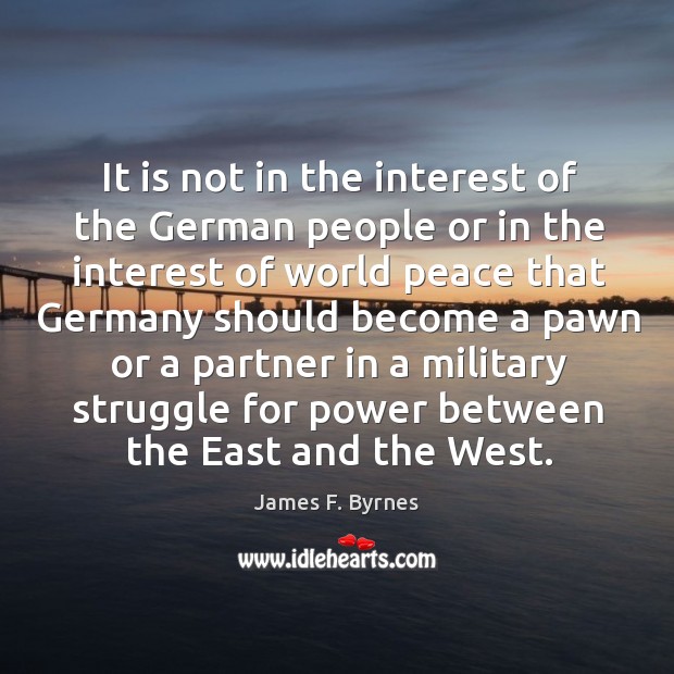 It is not in the interest of the german people or in the interest Image