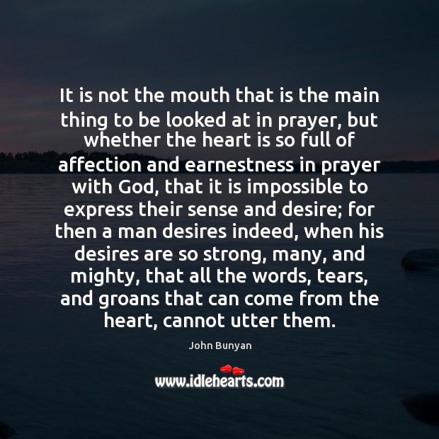 It is not the mouth that is the main thing to be Image