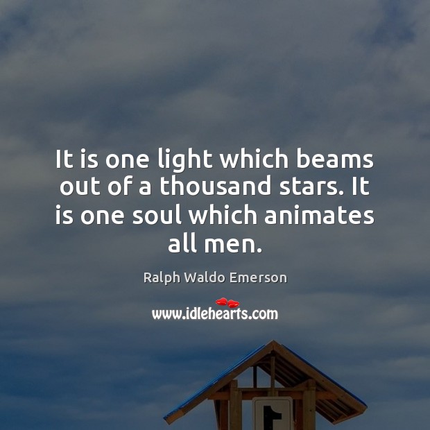 It is one light which beams out of a thousand stars. It Image