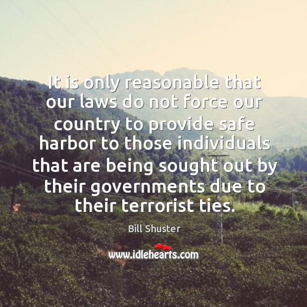 It is only reasonable that our laws do not force our country to provide safe harbor to Image