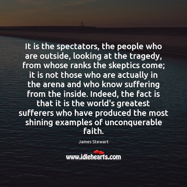 It is the spectators, the people who are outside, looking at the Image