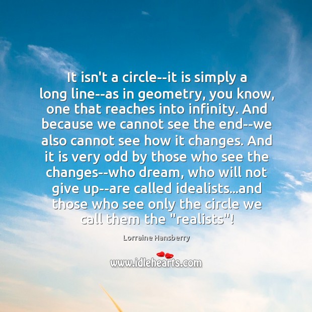 It isn’t a circle–it is simply a long line–as in geometry, you Image
