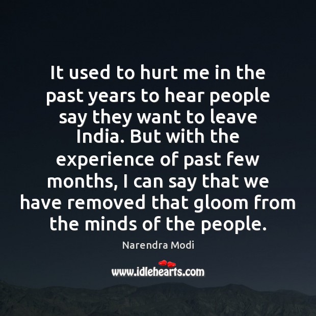 It used to hurt me in the past years to hear people Image