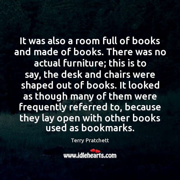 It was also a room full of books and made of books. Image