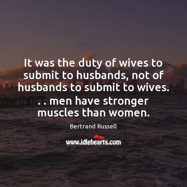 It was the duty of wives to submit to husbands, not of Image