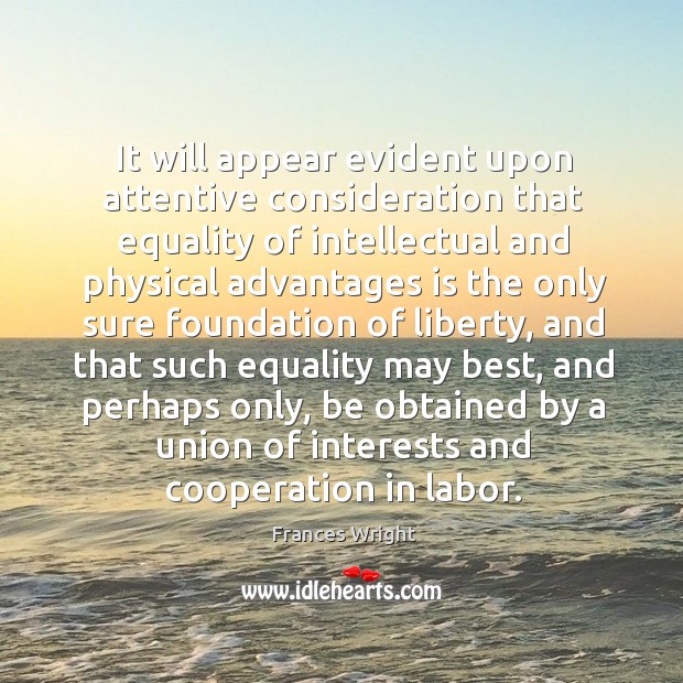 It will appear evident upon attentive consideration that equality Image