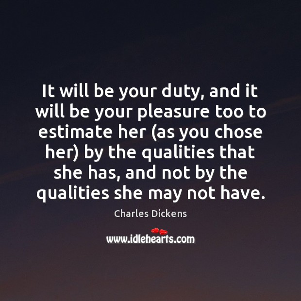 It will be your duty, and it will be your pleasure too Image