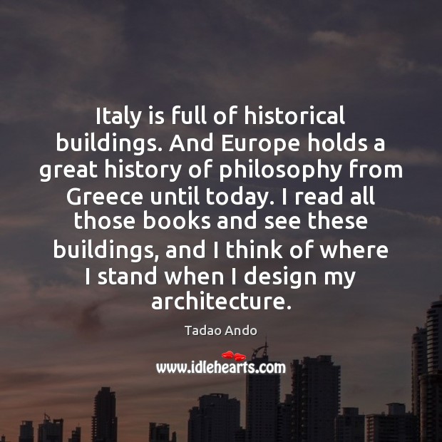 Italy is full of historical buildings. And Europe holds a great history Image