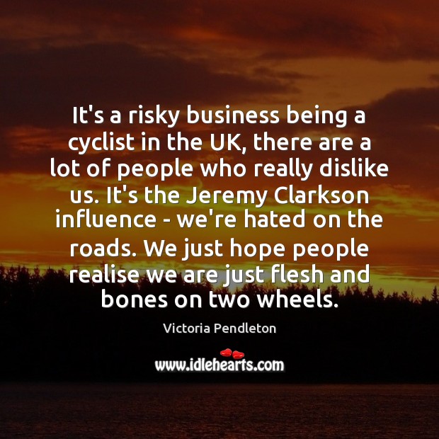 It’s a risky business being a cyclist in the UK, there are Image