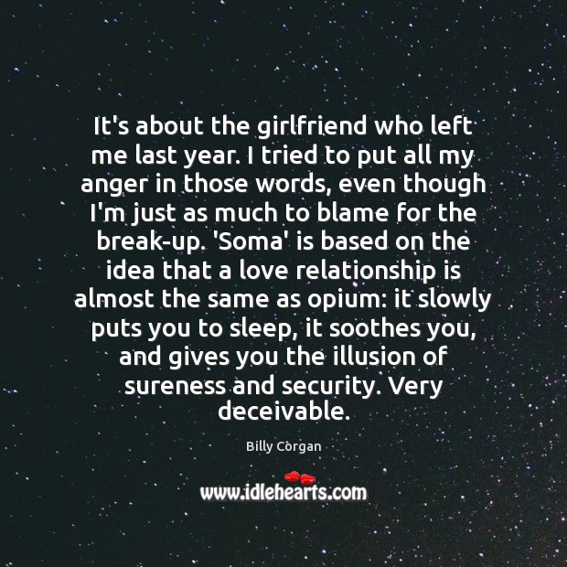 It’s about the girlfriend who left me last year. I tried to Relationship Quotes Image