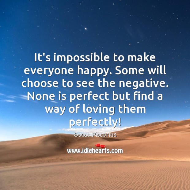 It’s impossible to make everyone happy. Some will choose to see the Image