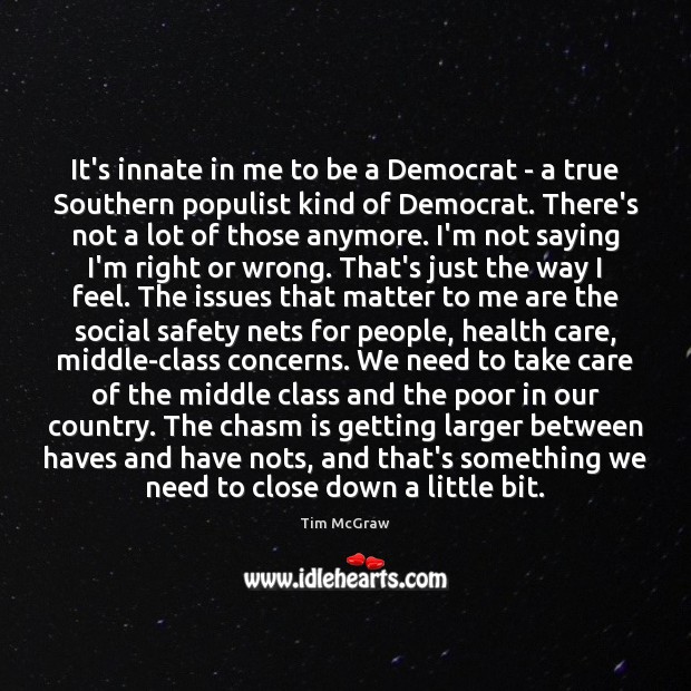 It’s innate in me to be a Democrat – a true Southern Image